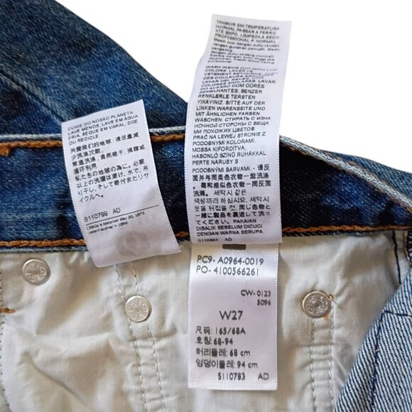 Levi's Womens Low Pro Relaxed Straight Jeans Light Wash Size 27 Mid Rise Vintage - Picture 5 of 12
